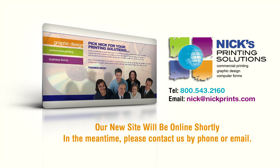 Contact Nick's Printing Solutions